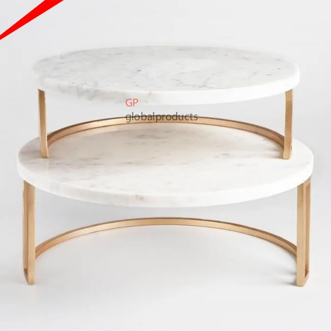 most beautiful black marble cake stand with golden antique design boarder cake stand for cup cake