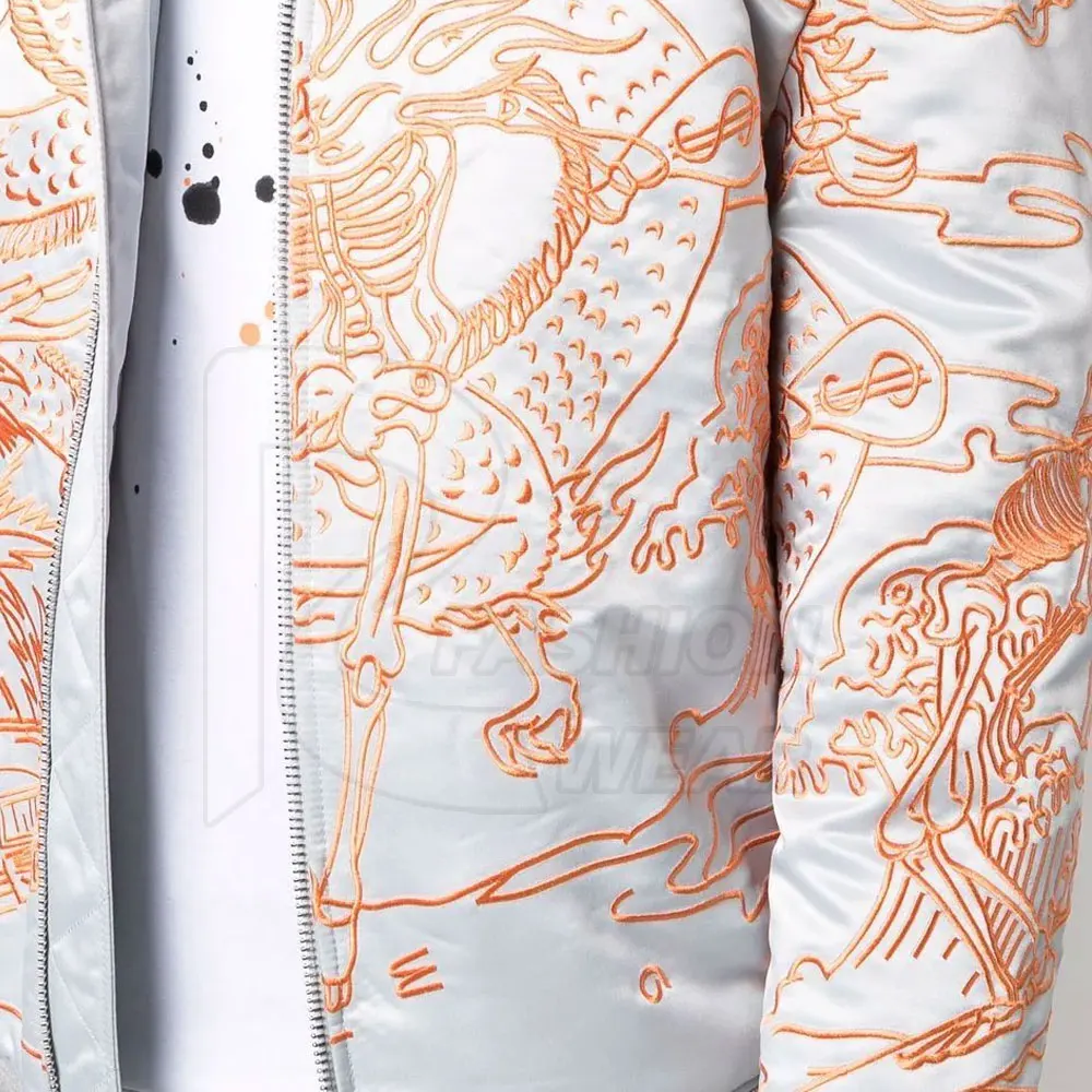 Pakistan Supplier Wholesale Low price Soft Satin Bomber Jackets Cheap Custom Sublimation Satin Bomber Jackets