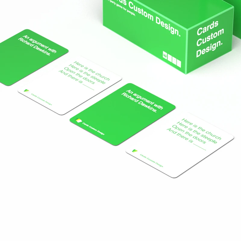 Entertainment Party Playing Card Wholesale Customized Logo Manufacture Card Game for Adult