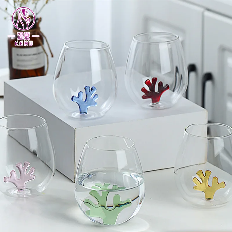 Wholesale cheaper Creative Christmas Tree Design Double Wall Glass Mug for Coffee Wine and Gift Giving