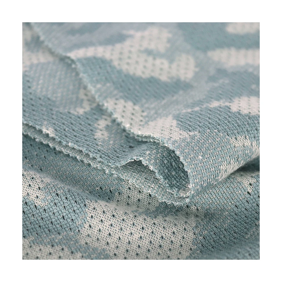 RECYCLE PET Sustainable Waste Eco Friendly melange heather breathable circular knit for garment apparel casual wear