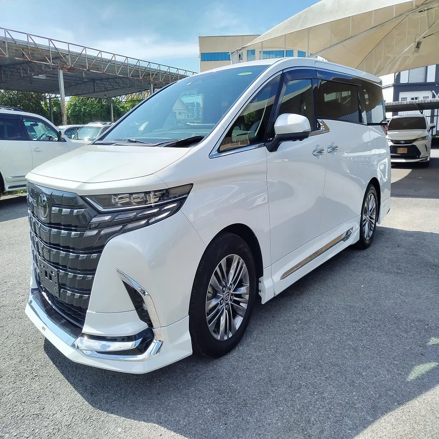Toyota Alphard гибридная двойная премиальная Золотая версия MPV автоматическая коробка передач левая AWD ткань б/у автомобиль низкая цена оптовая дешевая