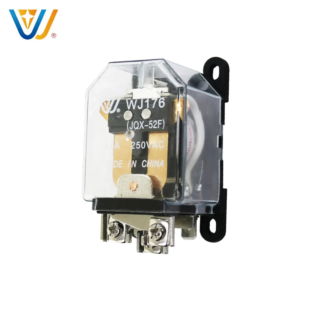 JQX-52F 40A маленький 12В 220V Wanjia реле 5 штырьковое реле РЕЛА постоянного тока 24В серебряный контакт блок питания промежуточное реле для роолинг дверь