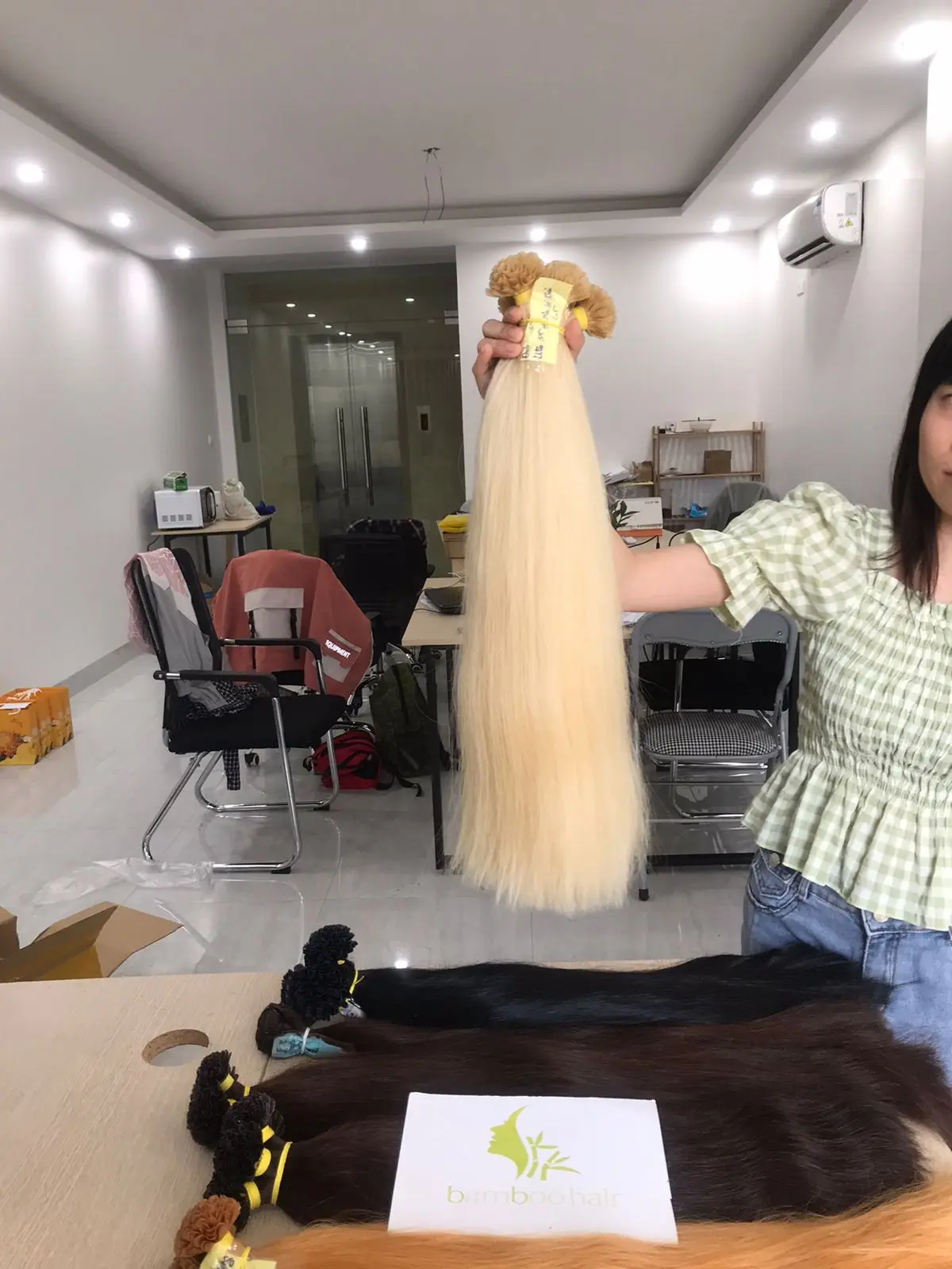 BAMBOOHAIR Russian Remy Piano Hair Extensions Double Drawn Hair Extensions Virgin Bulk Hair Wholesale from Vietnam