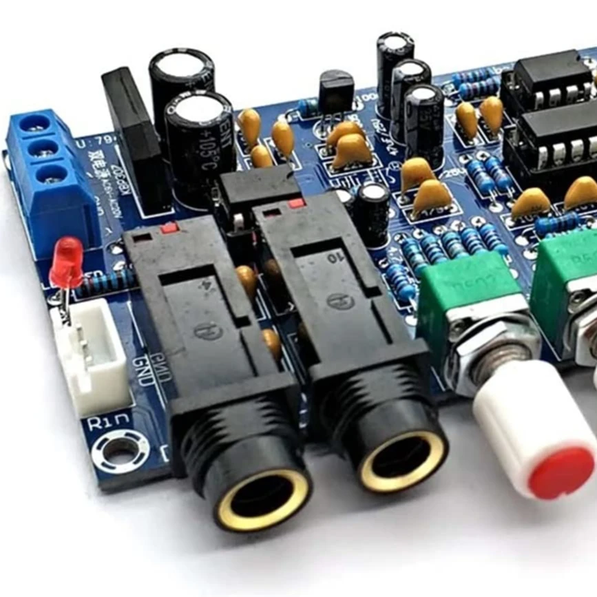 Pt2399 Echo Mic Board Microphone Amplifier Board Karaoke Reverberation Board Karaoke Amplifier Module Dual Ac12V