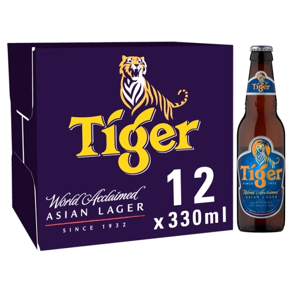 Wholesale Best Seller Beer Tiger Beer 330 ml x 24 cans - Tiger Black Strong Beer Bottle 330ml