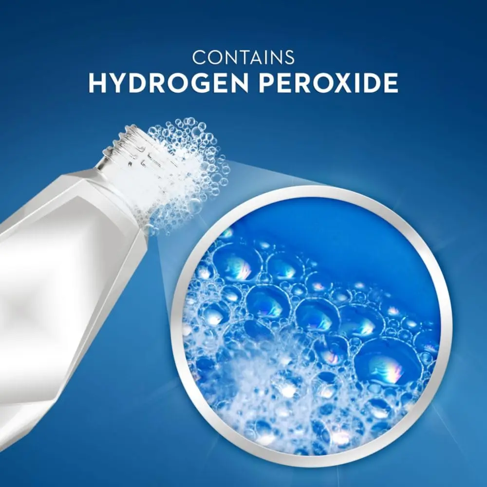 Crest 3D White Glamorous White Mouthwash, Alcohol Free Multi-Care Whitening Mouthwash, Arctic Mint, 16 fl oz  Pack of 4