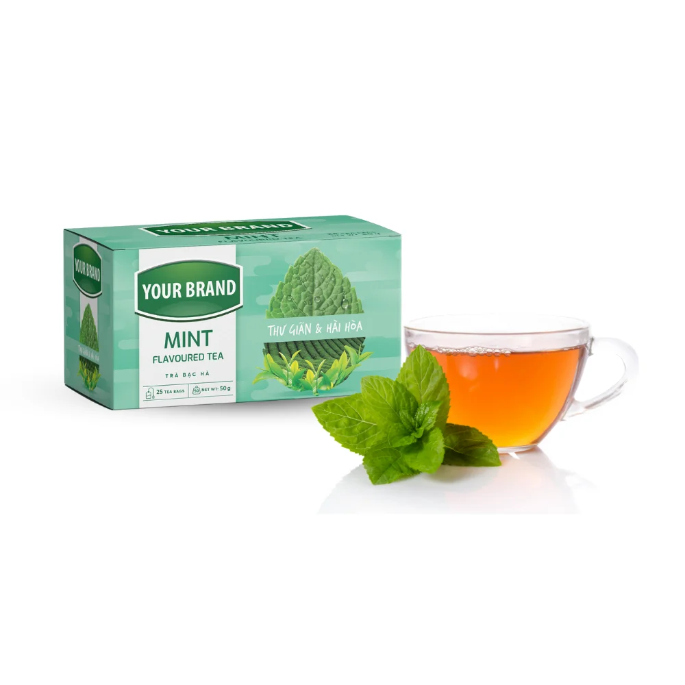 Wholesale Factory Price Green Tea Bags Custom Logo and Design Private Label Tea With or Without Tags Tea Package