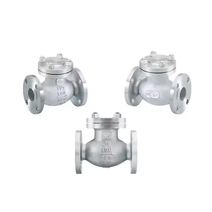 H41W-150LB 1-1/2inch API 6D Low Pressure Stainless Steel CF8 SS Flange Check Valve