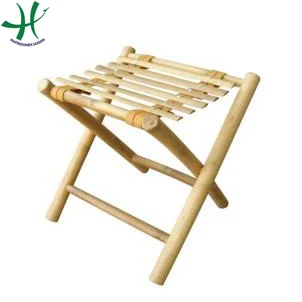 Eco-friendly Square bamboo stool bamboo chair for home supplies decoration, bamboo furniture
