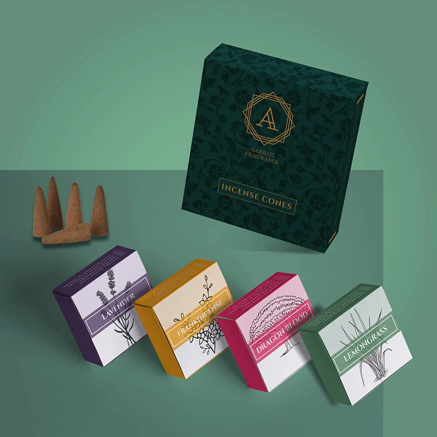 Standard Quality Home and Office Fragrance Incense Cones Natural for Meditation Aromatherapy and Yoga