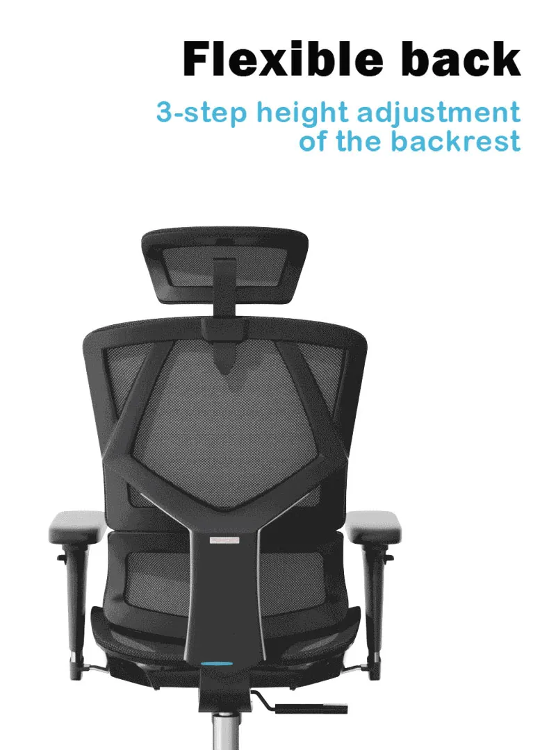 Sihoo Ergonomic high back office chair High quality full mesh chair with fiber elastic lumbar support