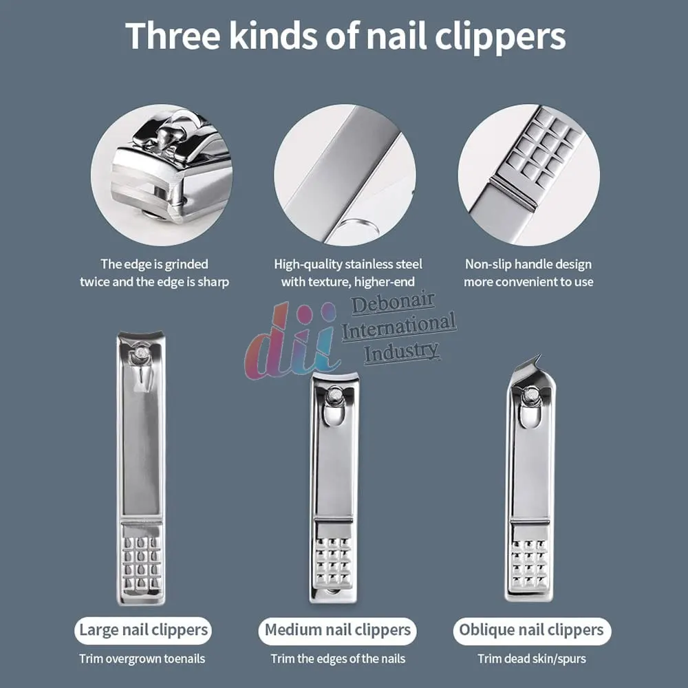 Stainless Steel Manicure Set Professional Pedicure Kit Factory Direct Stainless Steel Manicure Set