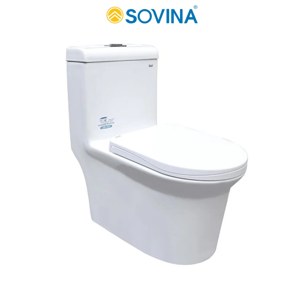 Hot Price One-Piece Modern Ceramic Toilet Seat with Smart Mechanical Cover Floor Bowl Shape P-Trap Drainage 1003 Model