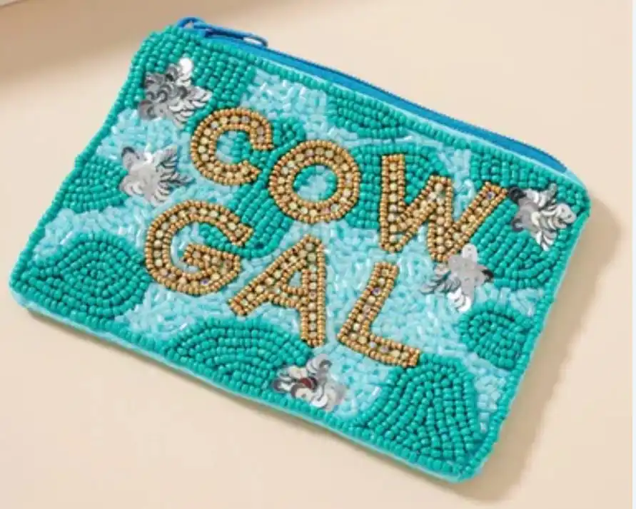 Premium Genuine High Quality Hand Beaded Customized Hand Pouch Coins Wallet Unisex Coins Wallet Best Selling Hand Beaded Designs