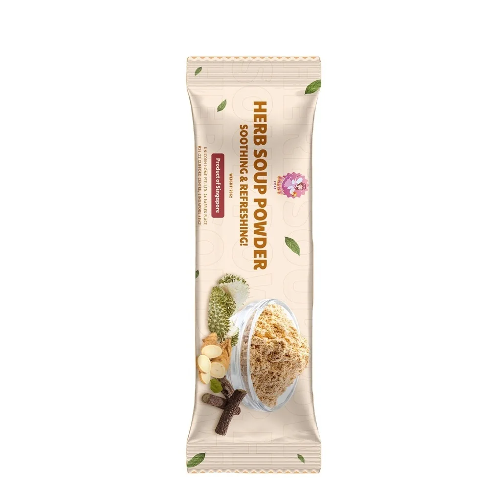 20G Ambient Herb Soup Powder Low-Calorie Singapore Instant Soup with 24 Months Shelf Life Frozen Durian White Locule Membrane