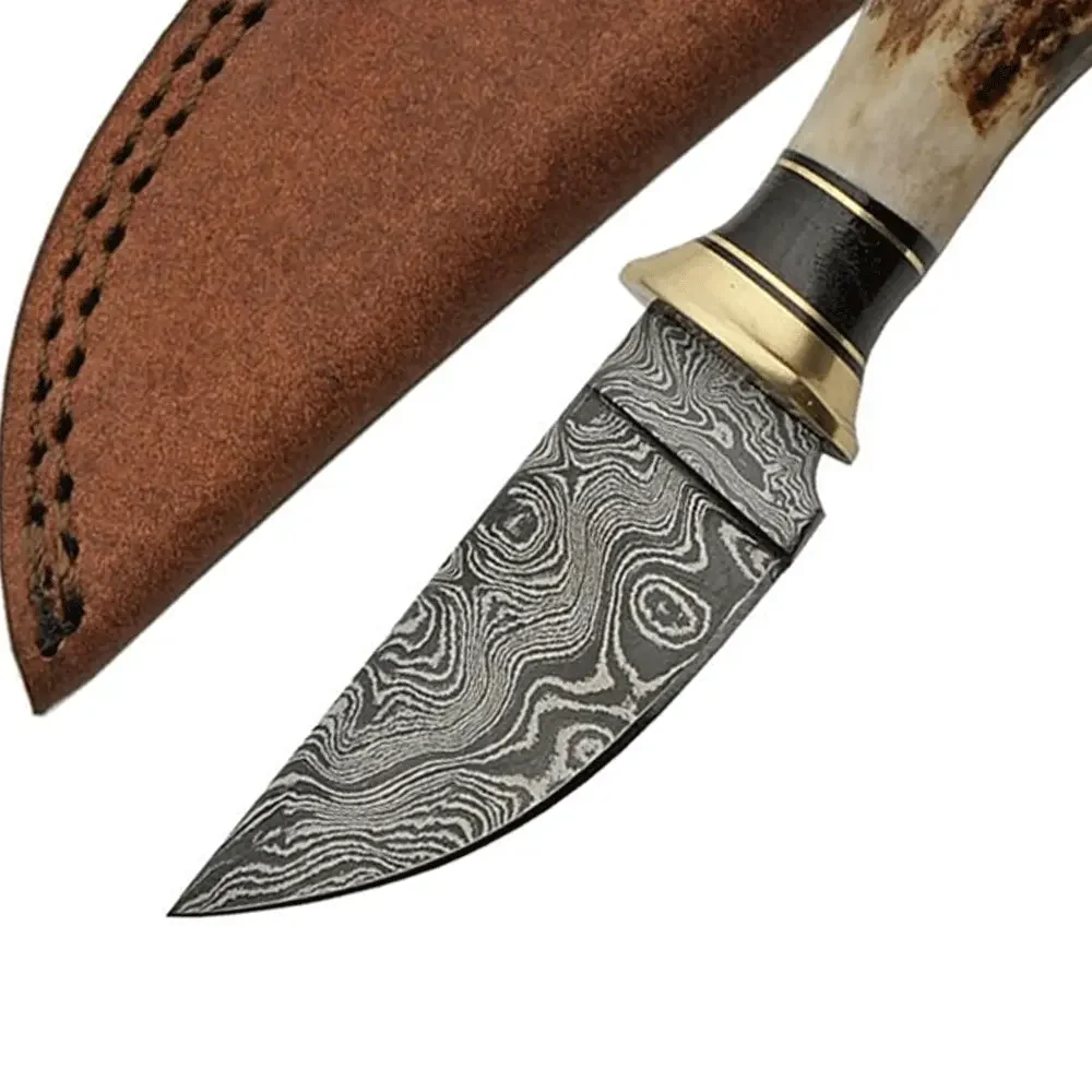 Hot Selling Fixed Blade Damascus Blade Hunting Knife Custom Made Camping Knives OEM
