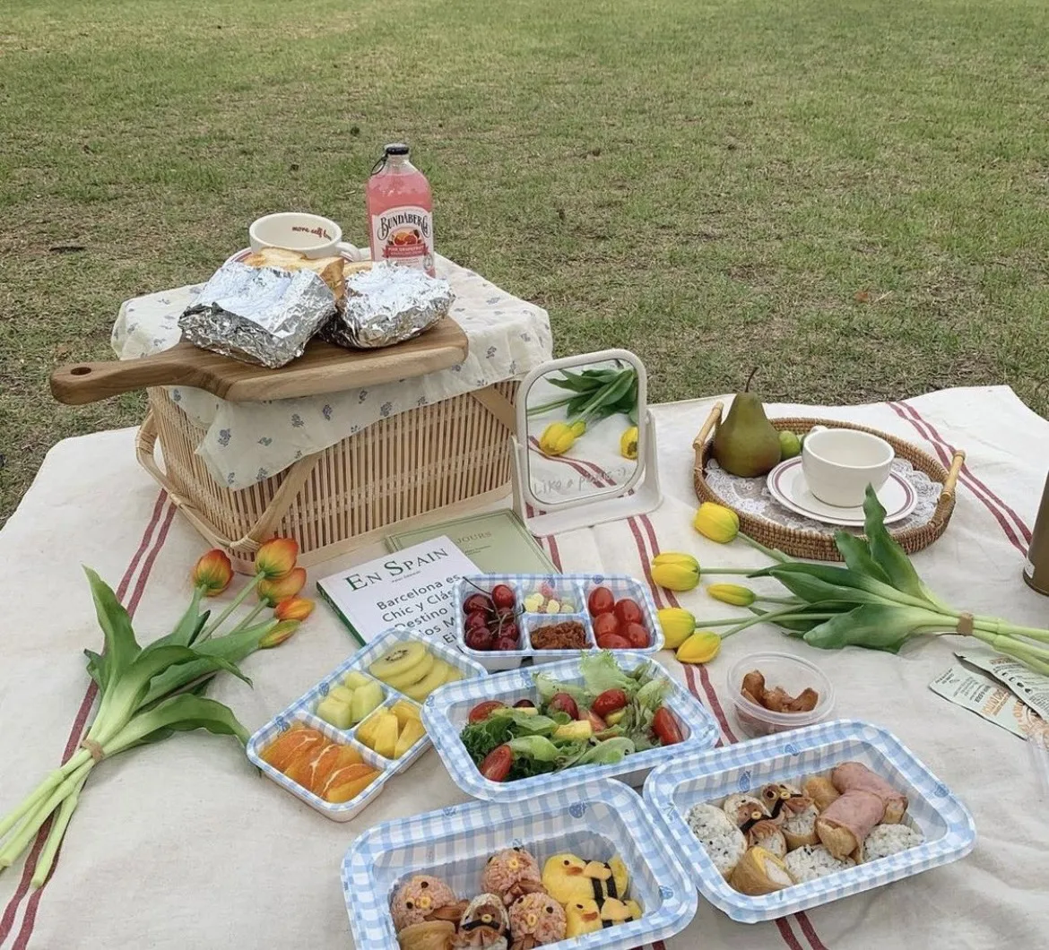 Factory Custom Picnic Baskets Shopping Storage Baskets Wicker Picknick Korb Picnic Basket