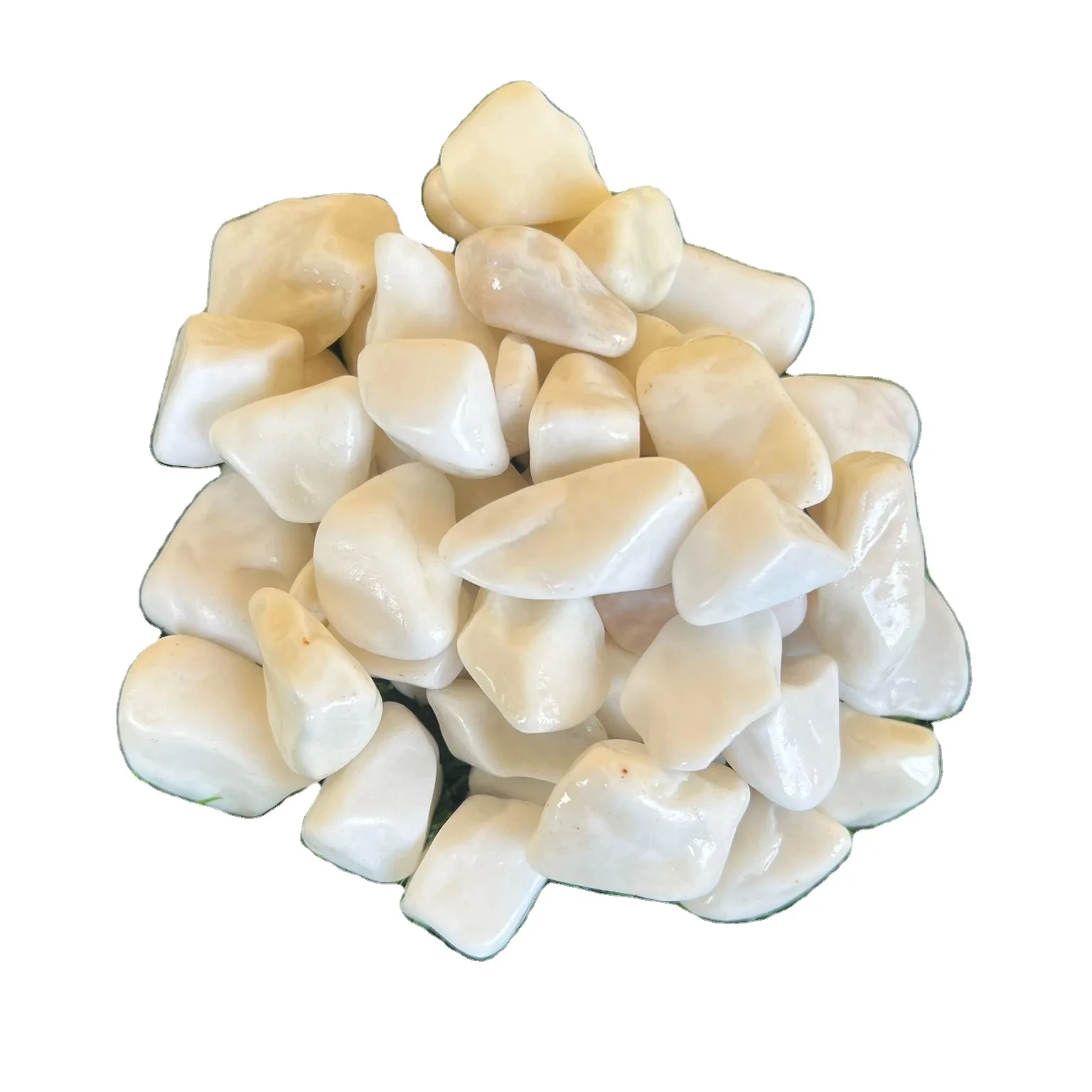 Direct factory sale White decorative stone dolomite chipping and gravel for gardens and backyards fish friendly pebble big stone