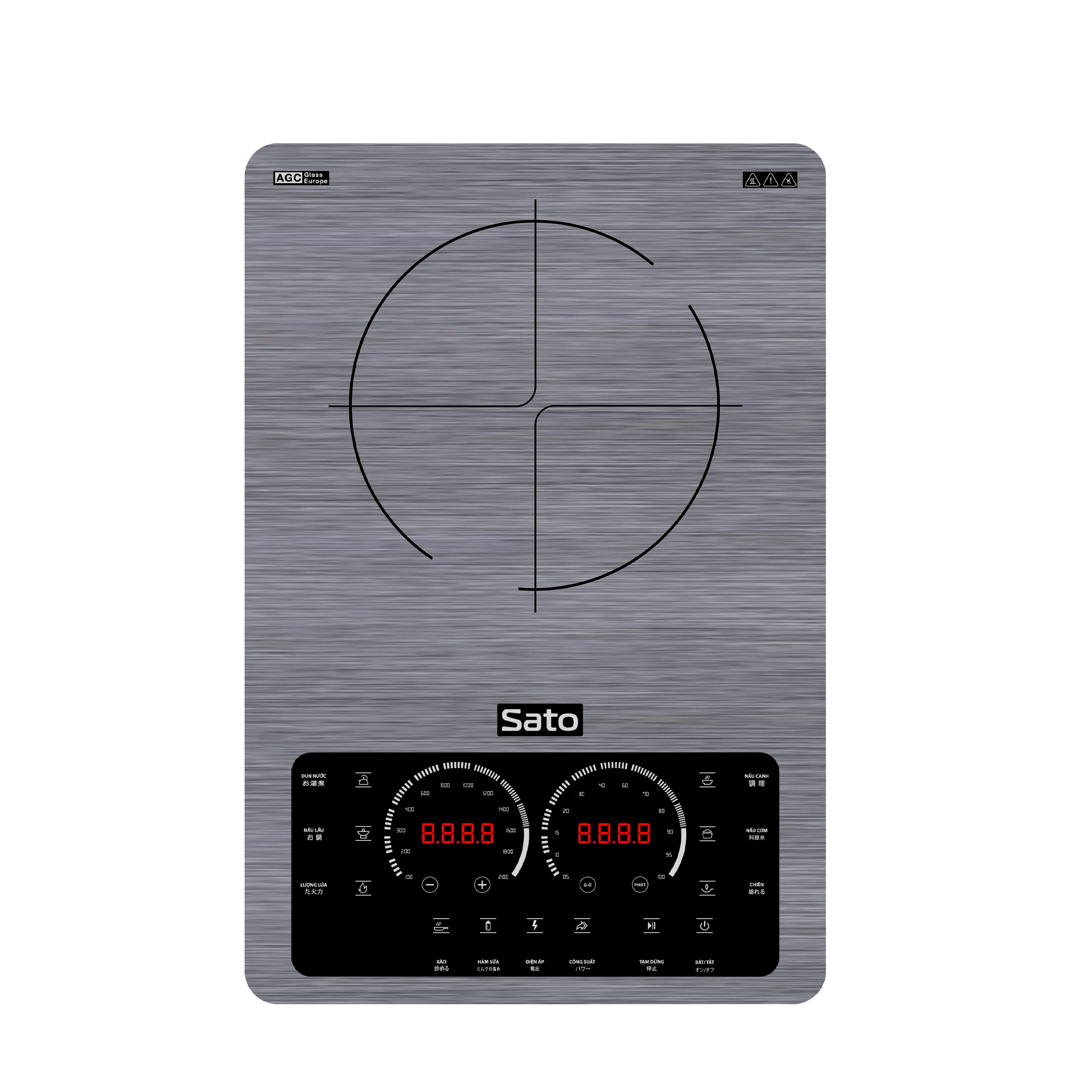 Sato Manufacturer OEM/ODM Single induction cooker BT025 with Multi-function cooking high durability saving energy consumption
