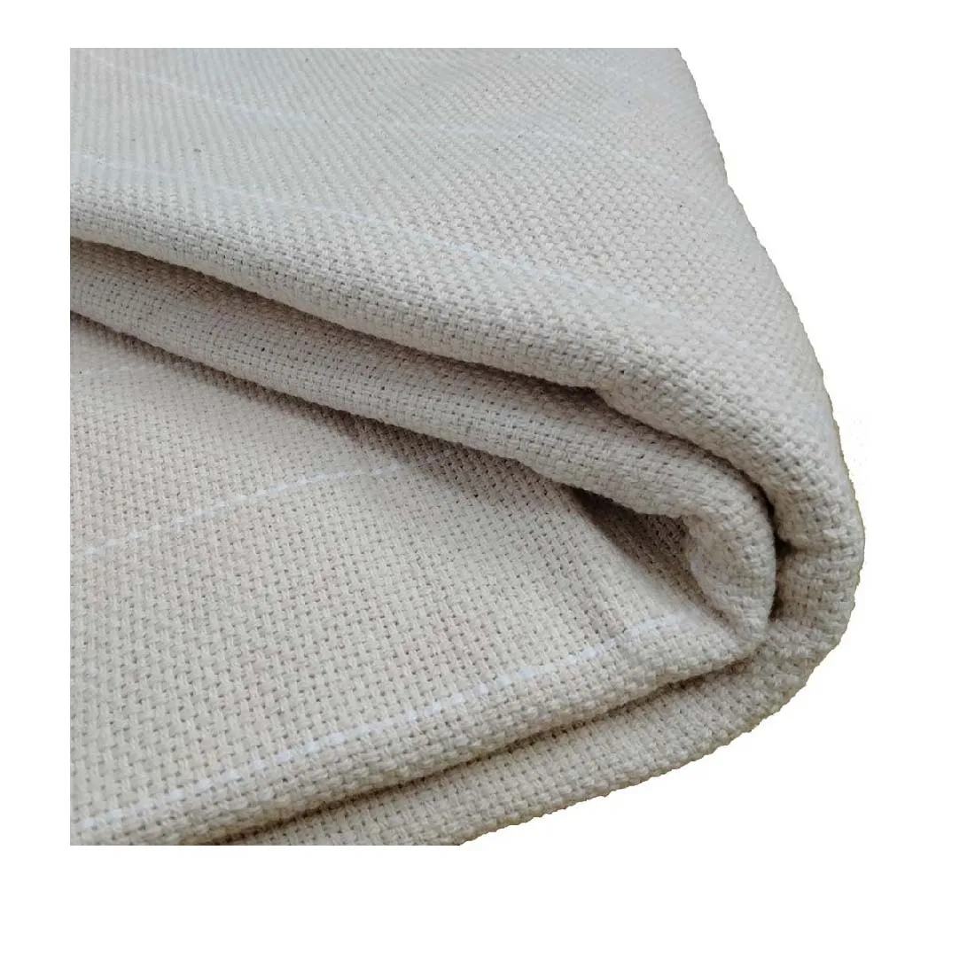 Top Sale 100% Cotton Punch Needle Fabric Monks Cloth Eco-Friendly Medium Weight Cloths India Sustainable Reusable Comfortable