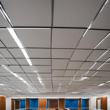 Modern Style Metal Ceiling Tiles Square Grid Suspended Ceiling Waterproof and Soundproof Fireproof for Mall Application