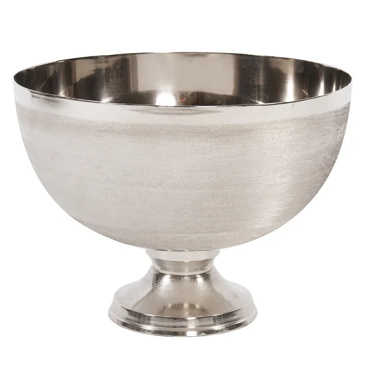 Роскошный стиль заводская цена креативная нордическая Золотая и серебряная металлическая круглая декоративная чаша для домашнего ужина сервировочное украшение