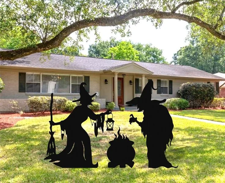Custom Outdoor Garden Yard Lawn Signs With Stakes Hanging Halloween Ghost Decorations
