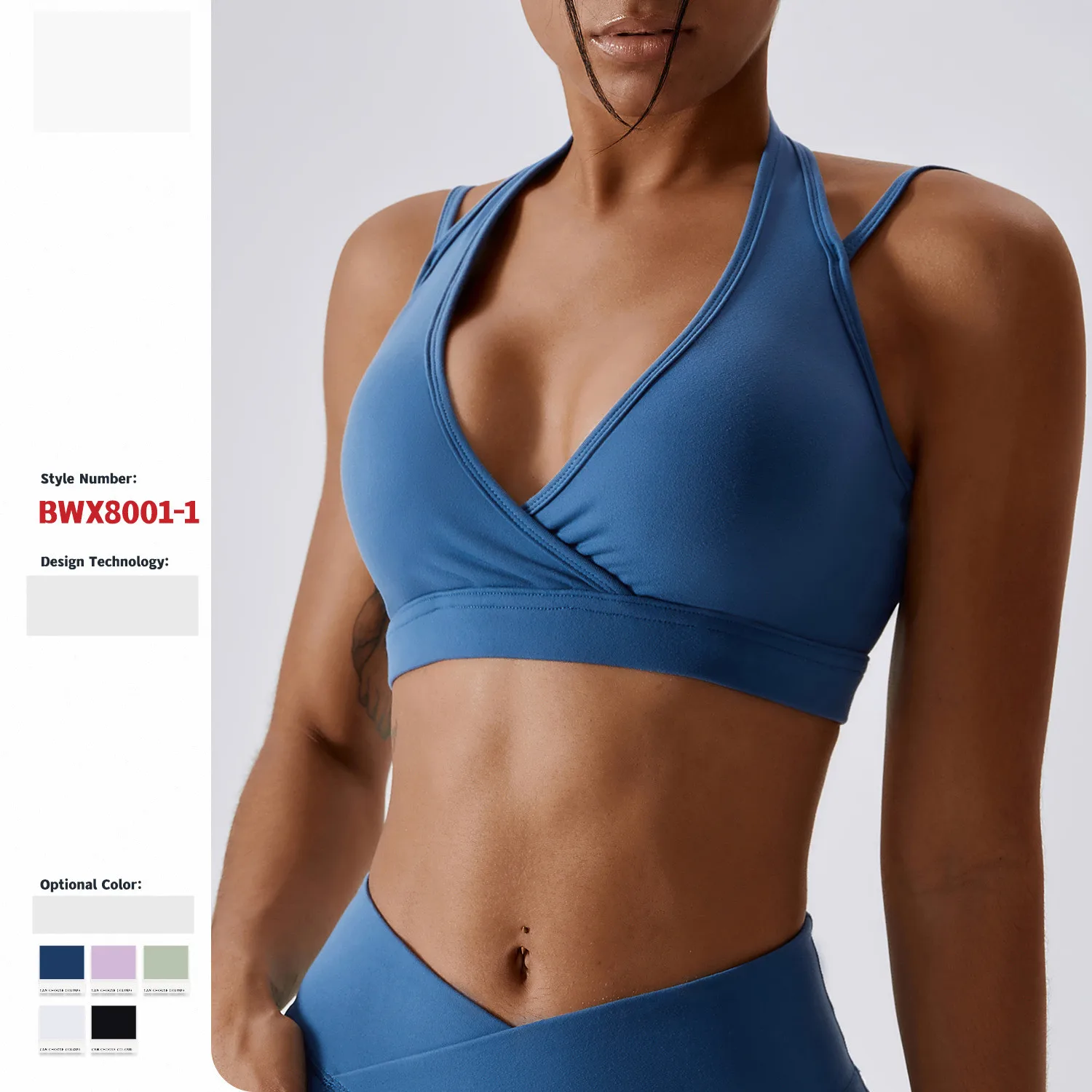 High-strength halter push up shockproof sports quick-drying running yoga sports bra
