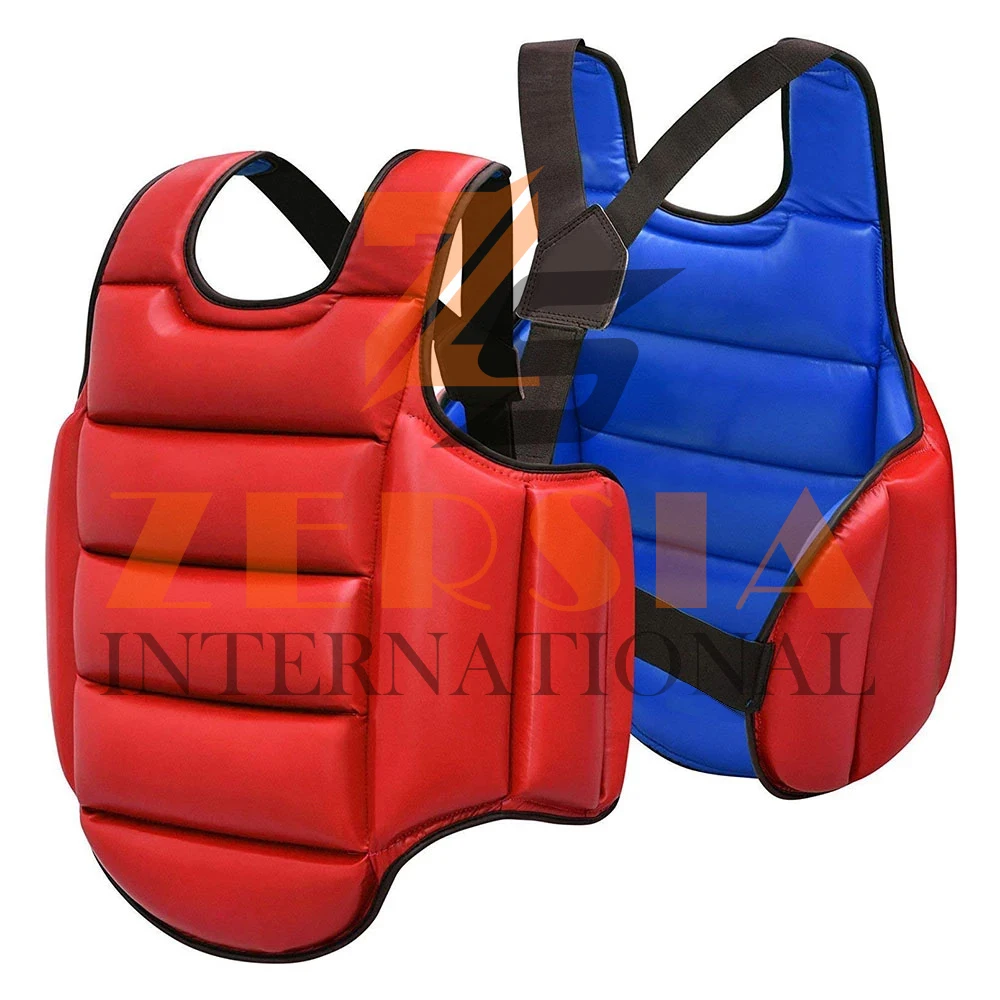 Martial Arts Chest Guard And Boxing Body Protector Kickboxing Muay Thai MMA Rib Shield For Taekwondo Training