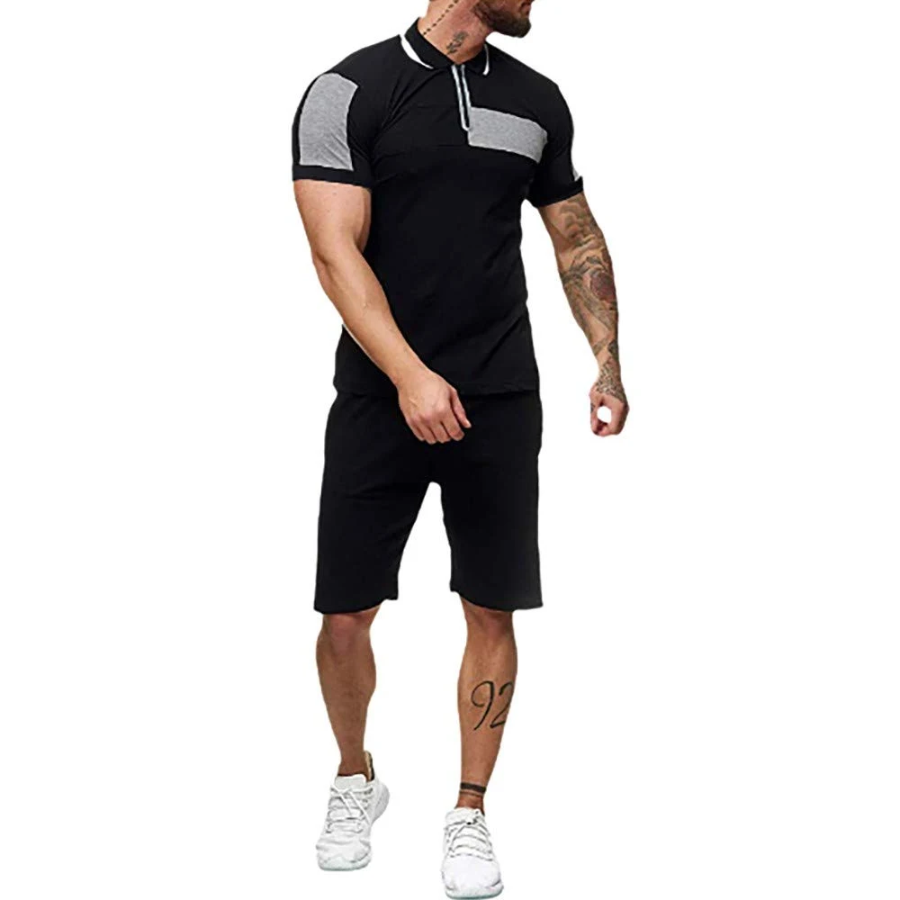 Short Sleeve T Shirts And Shorts Suit Set 2024 Running Jogging Sportswear Men s Summer Shorts Set BY Fugenic Industries
