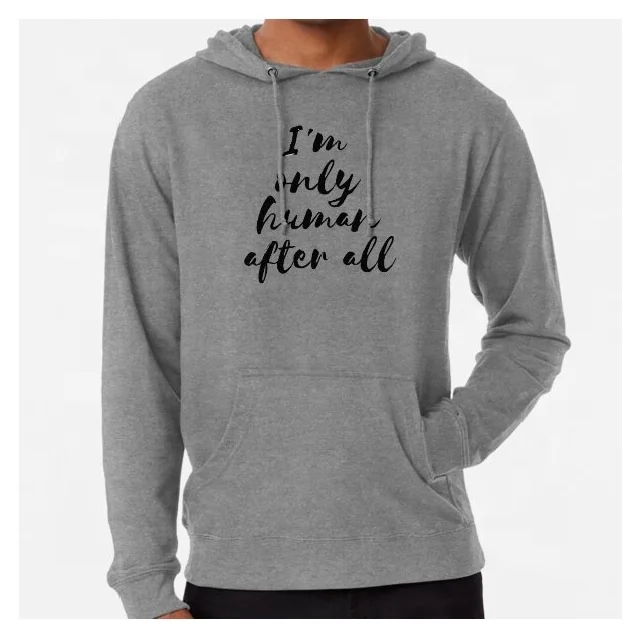 Fashion Long Sleeves Plain Black Hoodies Print Casual Mens Hip Hop Streetwear 2023 Summer Clothes Oversized Bio Washed Sweaters