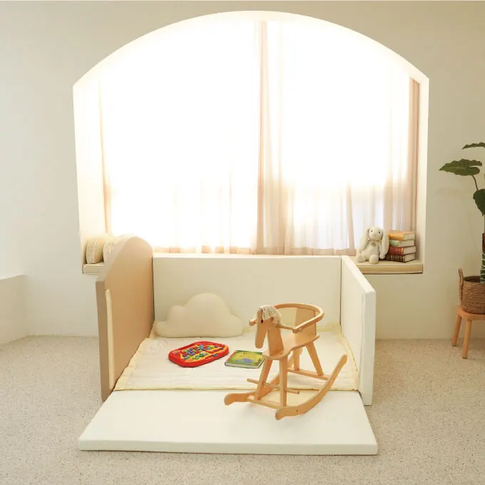 [BEBECLAIR] Made in Korea Baby Bed Wonder Land Bumper Mat Use as a Bed or Play Mat Safe Fluffy Safe Ingredients