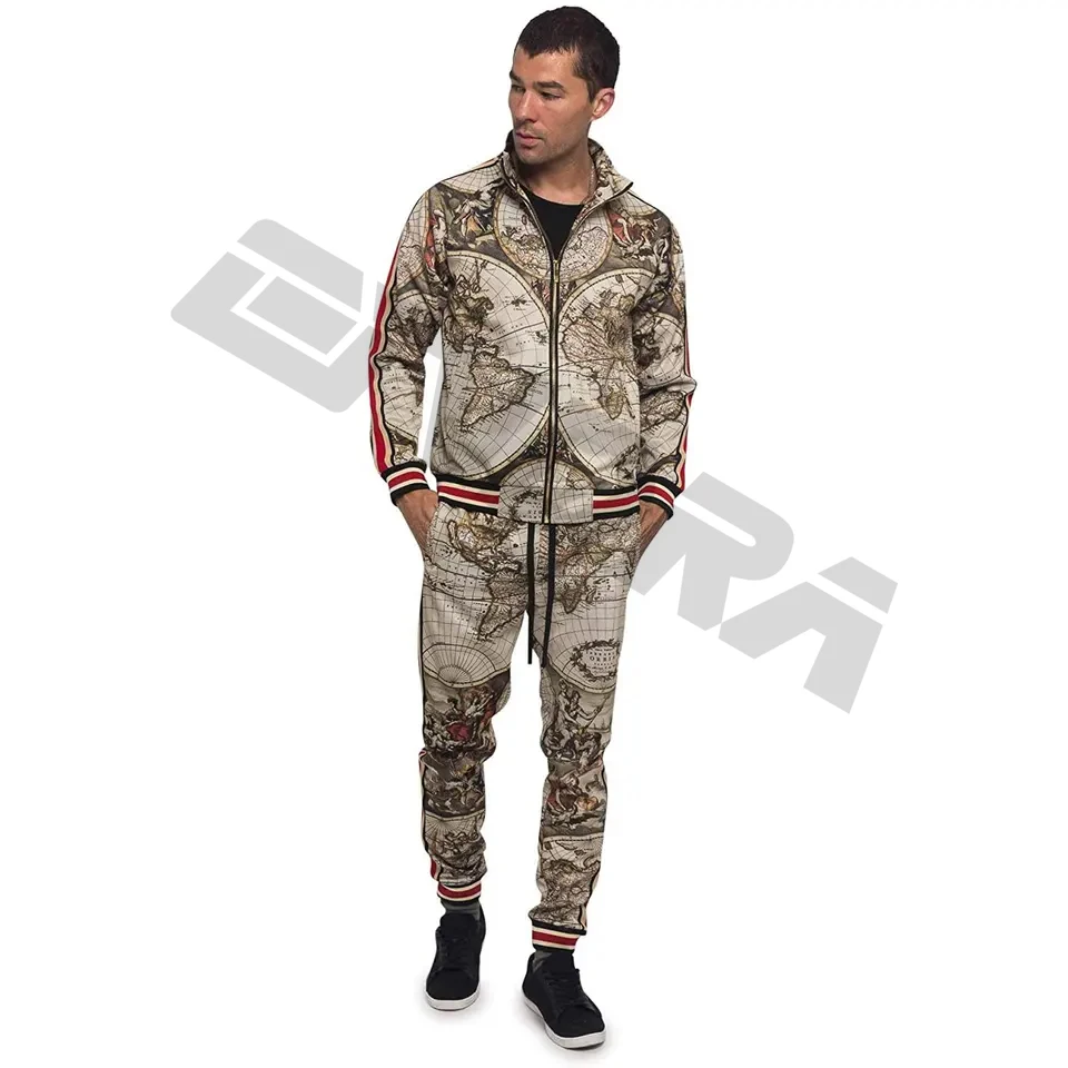 2024 Sports Suit Outfits High Quality Comfortable Plain Joggers Suits Zipper up Training Sports Wear Tracksuits For Men Set
