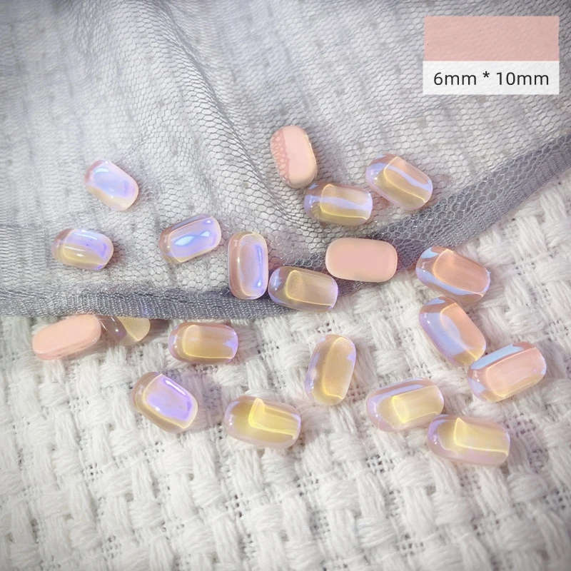 Dongzhou Ice Cubes Mixed Size Glass Crystal Stone Flat Back Rhinestones For DIY Nail Bags Art Crafts