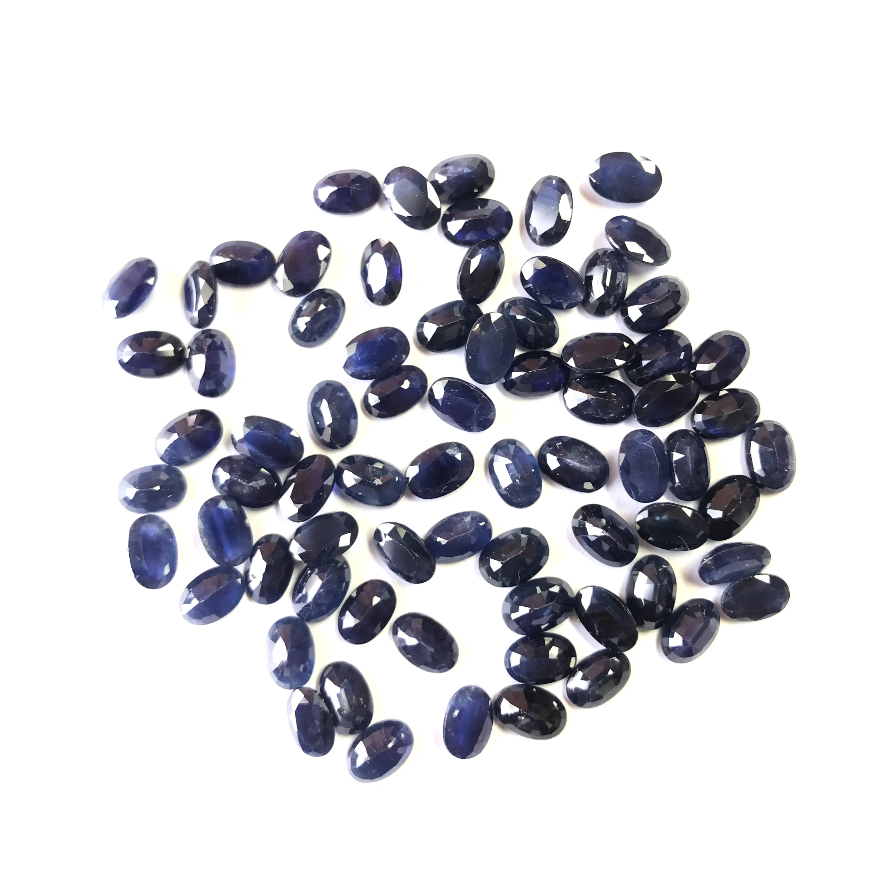 6x4mm Oval Natural Blue Sapphire Loose Gemstones Faceted Sapphire Natural Stone For Jewelry Making Wholesale Price Vivaaz Gems