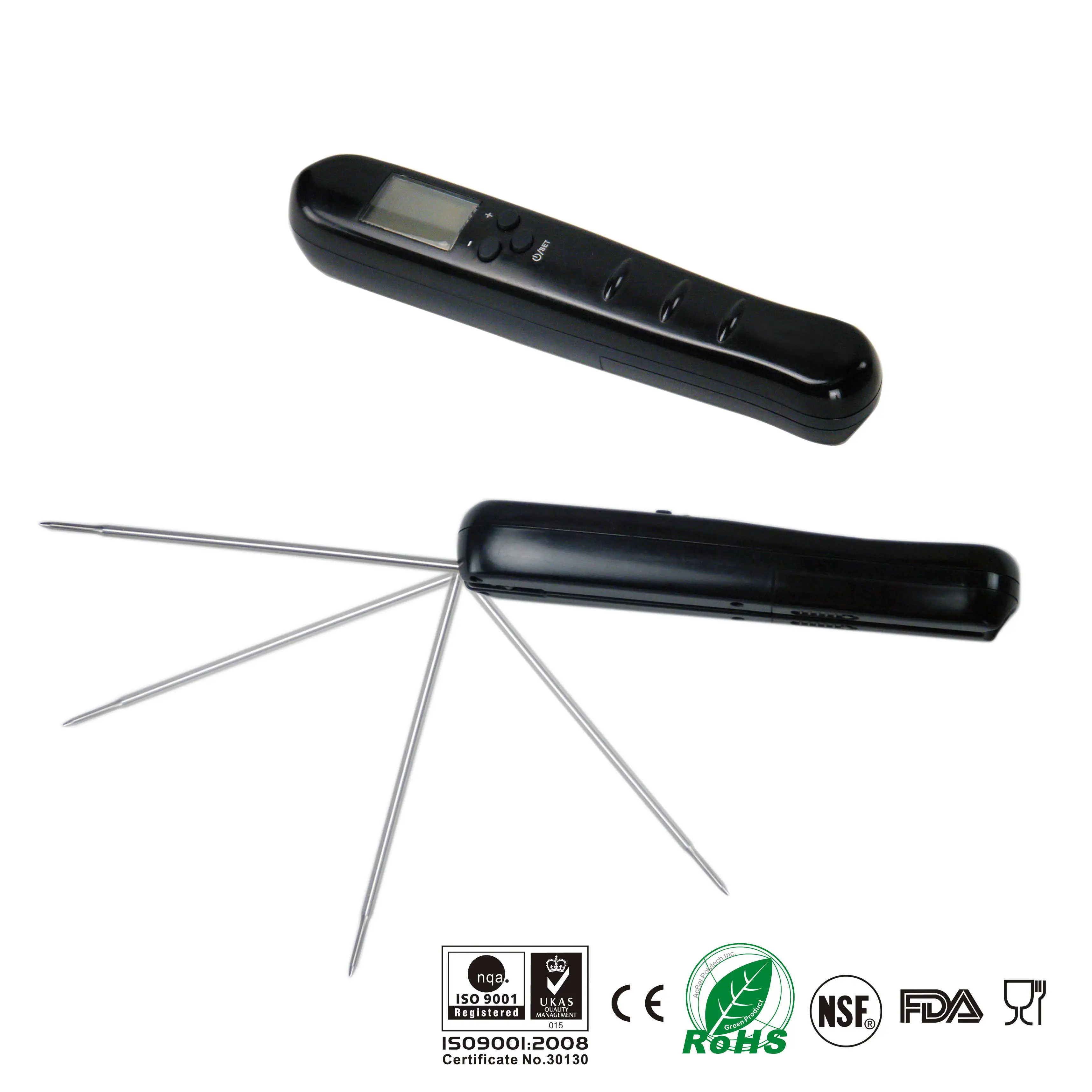 Rechargeable Meat Thermometer Digital BBQ Meat Thermometers Electronic Backlit Display Temperature Measure Kitchen Accessories