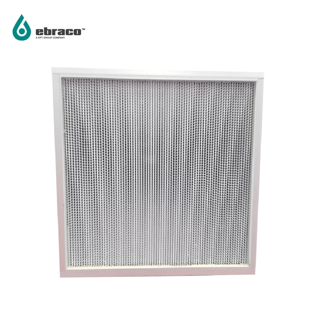 Wholesale Ebraco H13 99.95% Hepatec I Filter Aluminum Separator 610x610x150mm (24x24x6inch) for HVAC, AHU, Cleanroom
