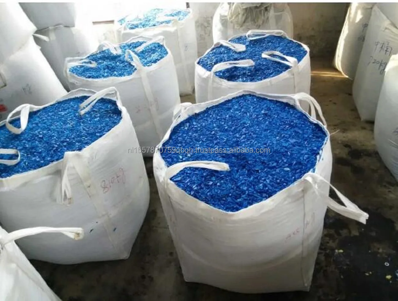 High Density Polyethylene Virgin Recycled HDPE Drums Blue Drum Scrap Low Price Regrind Hdpe Plastic Drums Blue