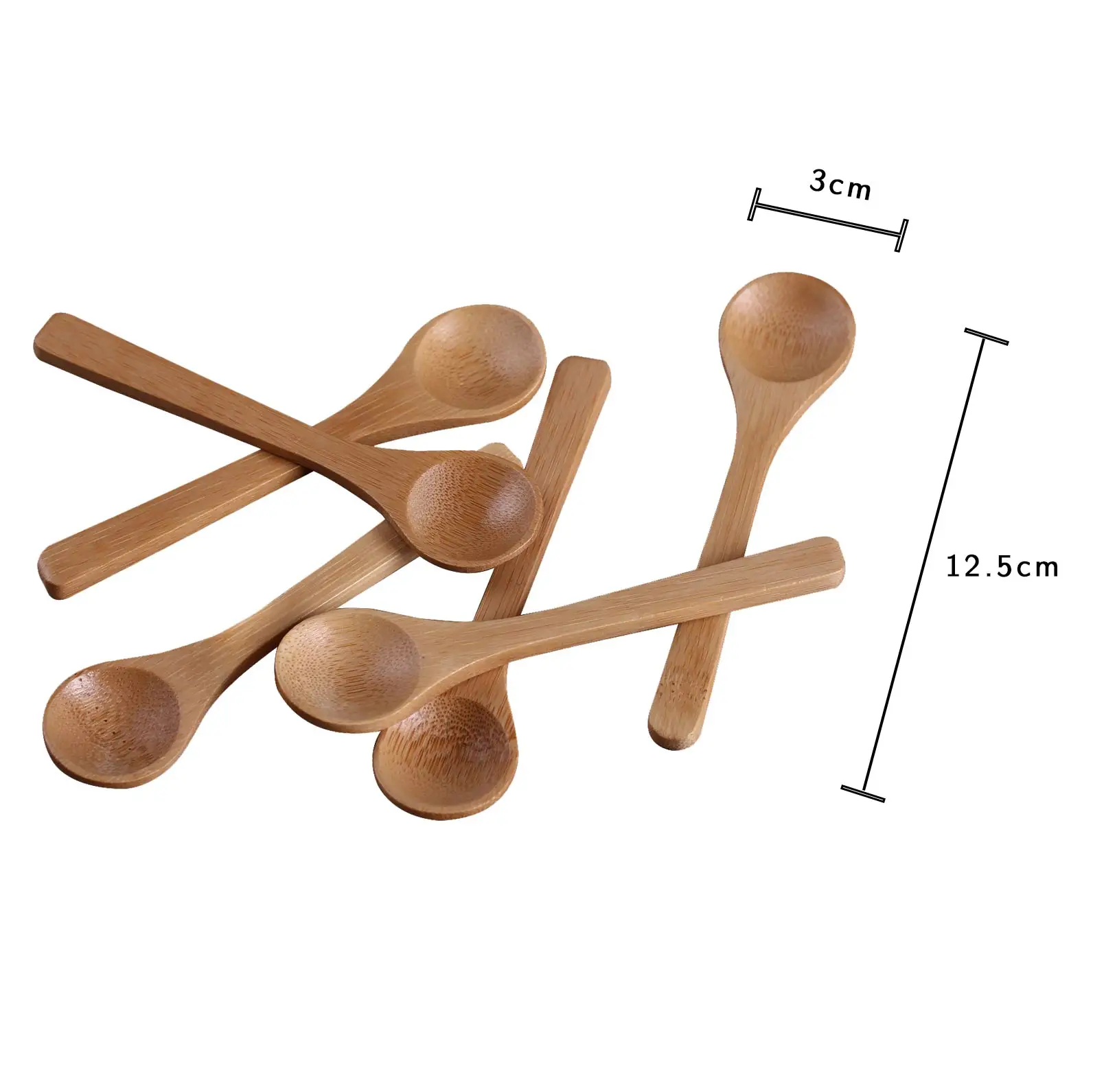 Natural Teak Wooden Cooking Set Kitchen Utensil Long Handle Restaurant Bamboo Spoon Acacina Wood Soup Spoons 2024
