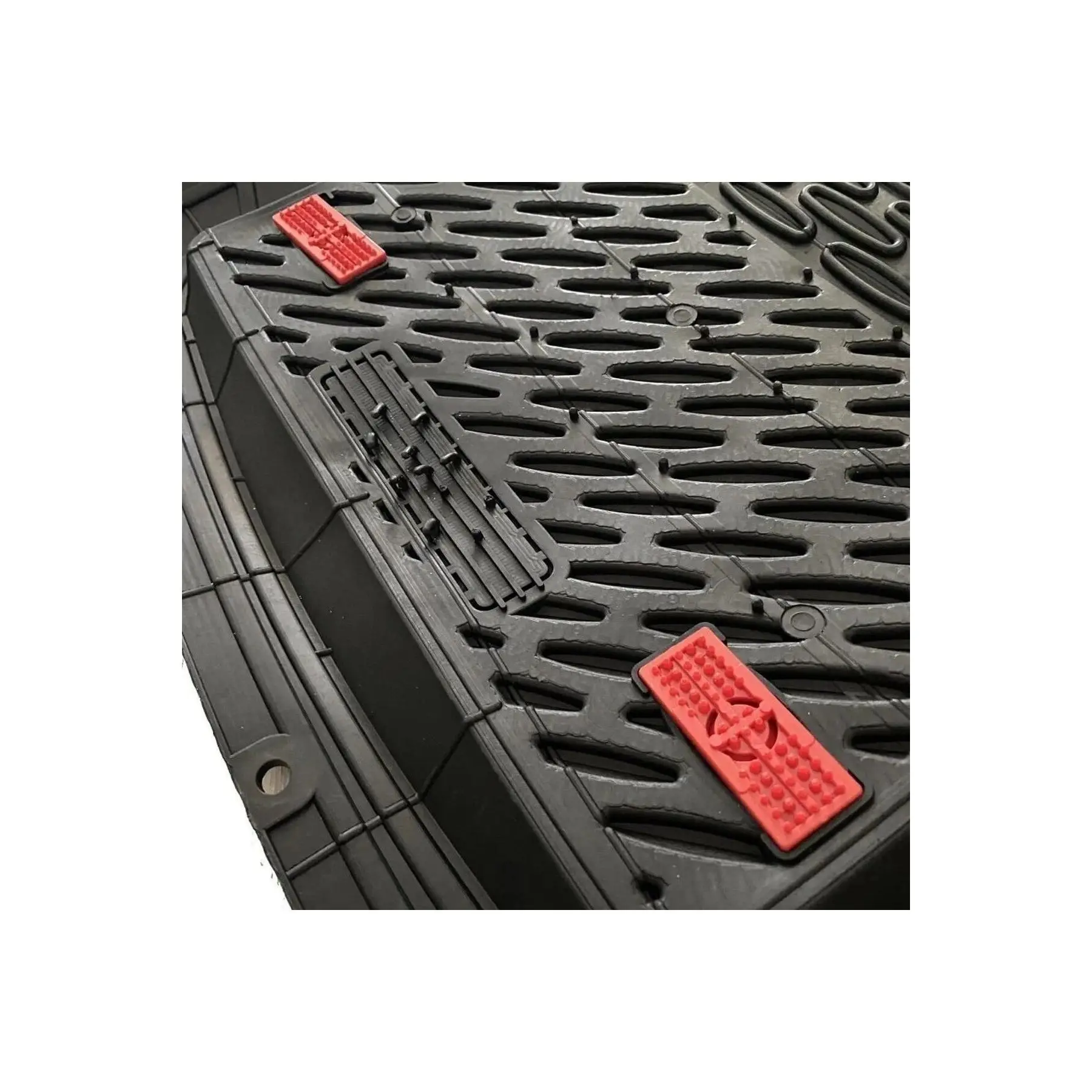 Tata Xenon Compatible 3D Pool Mat Set Sapphire Black Chrome Red
