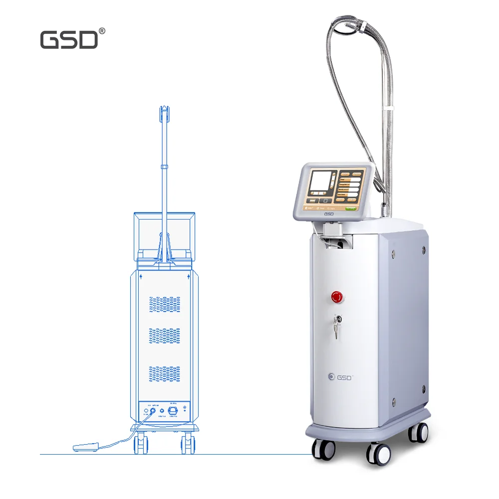 GSD 1550nm erbium glass optical fiber laser tatoo removal(GSD Renas)