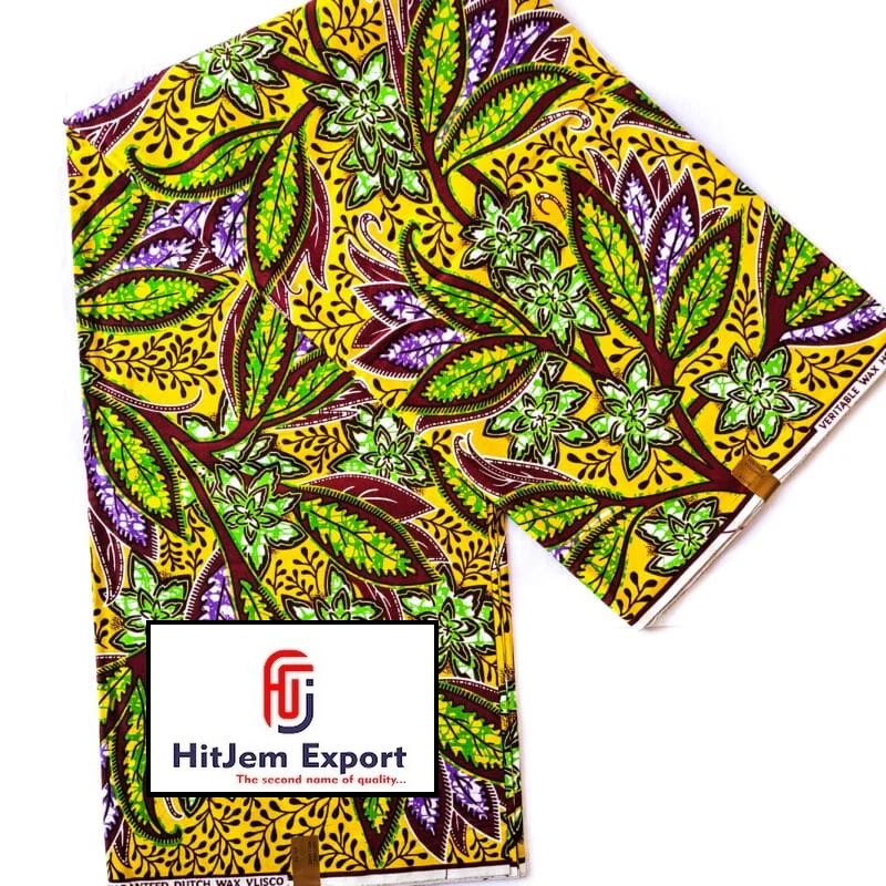 Stylish Elegant Soft Texture Plain 100% Cotton Fabric African Wax Print Fashion & Home Decor