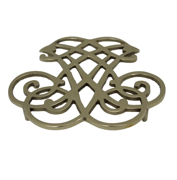 Latest Design Aluminum Trivet With Nickel Plated American Style Coaster & Stand For Table Decoration Handmade Customized
