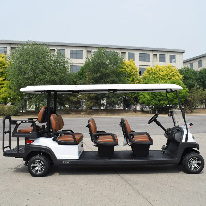 Golf carts 8 seater utility golf cart Z6C white