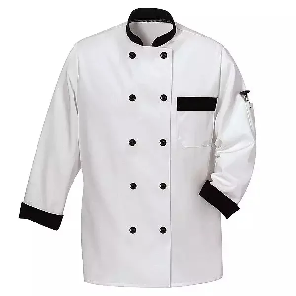 Long Sleeve Chef Clothes Uniform Cooking Chef Coat Waiter Work Jackets Professional Uniform