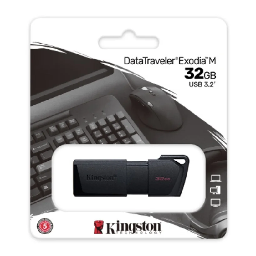 Kingston DataTraveler Exodia M USB Flash Drive 32GB 64GB 128GB 256GB USB 3.2 Gen 1 compliant