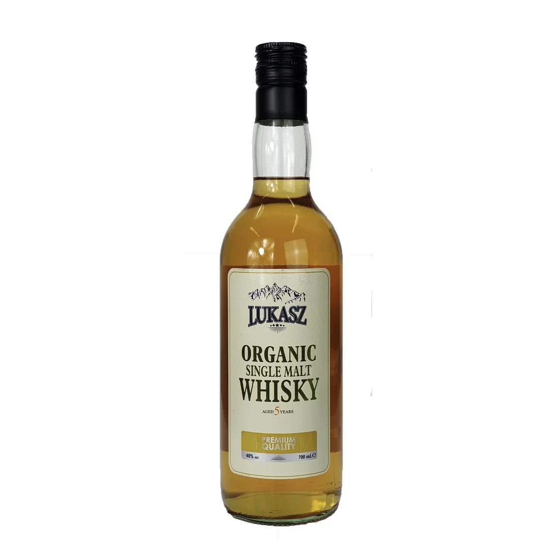Lukasz Organic Whisky Single Malt (40%) Bottled 700ml NL Organic Distillery Wholesaler Liquor Buy Bulk