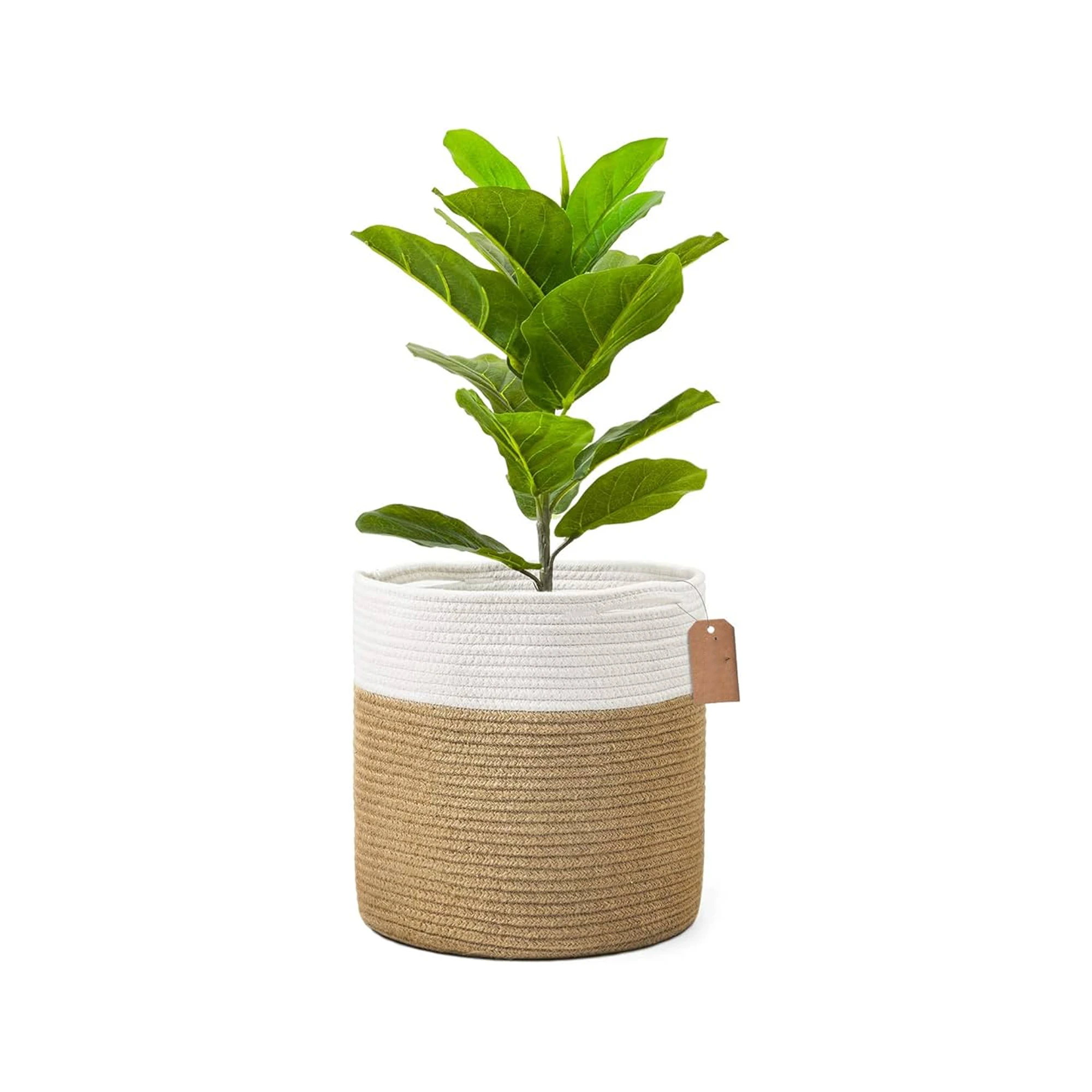 Handmade Jute Basket High Quality Export Oriented Modern Woven Basket Potted Home Decor Jute Planter Basket From Bangladesh