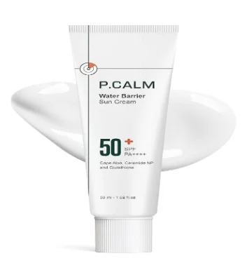 Korea cosmetic wholesale Water Barrier Sun Cream SPF 50+ PA++++ by P.CALM a moisturizing sunscreen